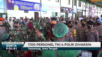 Kapolri & Panglima TNI Tinjau Vaksinasi di Semarang