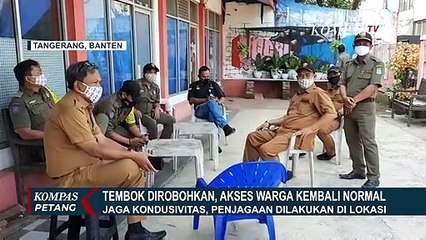 Tembok Dirobohkan, Akses Jalan Warga Ciledug Kembali Normal