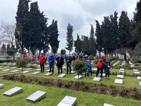 Edirnekapı Şehitliği'nde İstanbul'daki Çanakkale sergisi