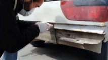 GAZİANTEP - Otomobilin tamponuna gizli bölme yapıp kaçak sigara taşıyan 2 şüpheli yakalandı