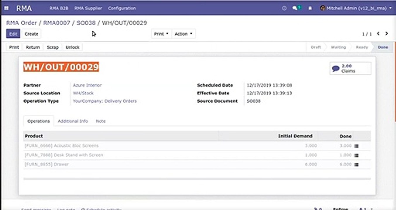 Return Orders Management for Sales and Purchase  | Odoo Apps Features