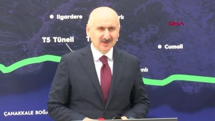 ÇANAKKALE Bakan Karaismailoğlu Ulaştırma, haberleşme altyapısı için 1 trilyon lira yatırım yapıldı