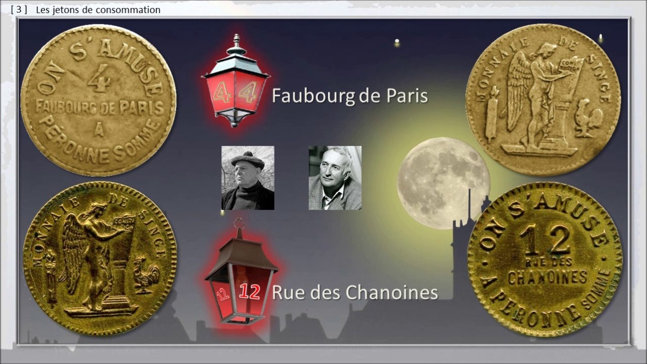 178 - PERONNE, BALADE DANS LE TEMPS,  -- Les jetons de consommation périmés le 13 avril 1946