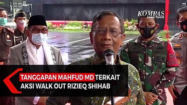 Ini Tanggapan Menko Polhukam Mahfud MD Terkait Aksi Walk Out Rizieq Shihab