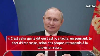 « C’est celui qui le dit qui l’est », quand Poutine se moque de Biden
