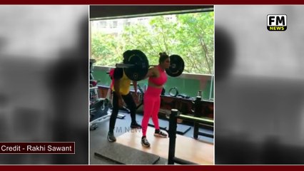Rakhi Sawant Hard Workout In Gym