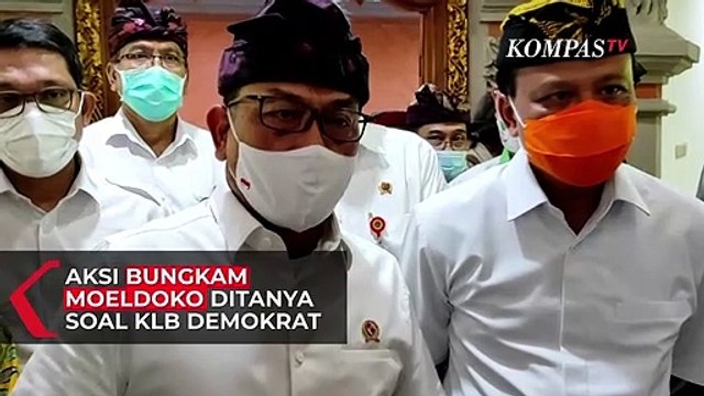 Momen Moeldoko Bungkam Saat Ditanya Soal KLB Demokrat