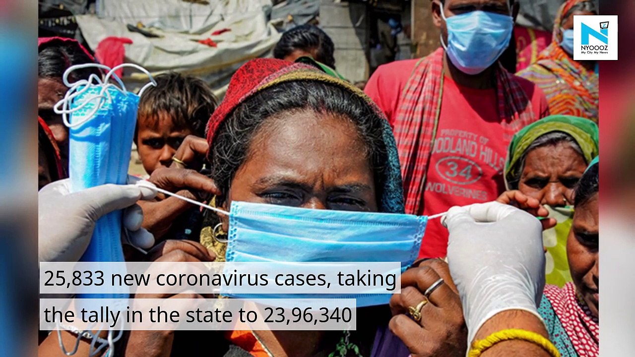 Maharashtra records 25,833 fresh COVID cases, highest so far in 2021