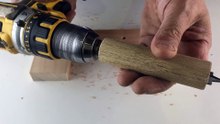 TRICK FOR YOUR DRILL TO HIDE WASHERS OR BOLTS WITH FLAT BOTTOM HOLE