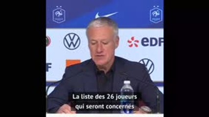 La liste de Deschamps