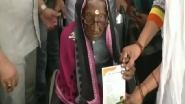 India's oldest woman gets vaccination, corona rules flouted