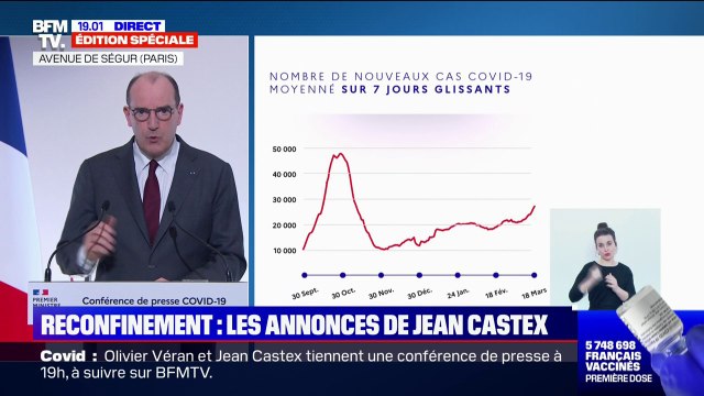 Jean Castex: Nous découvrons peu à peu que le variant britannique est à la fois plus virulent et potentiellement plus grave