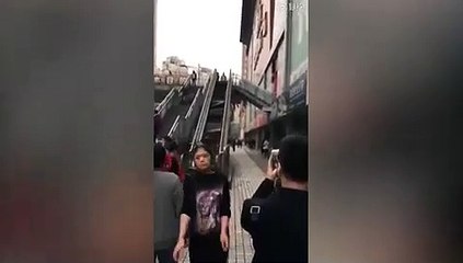 تحطم سلم كهربائي في الصين