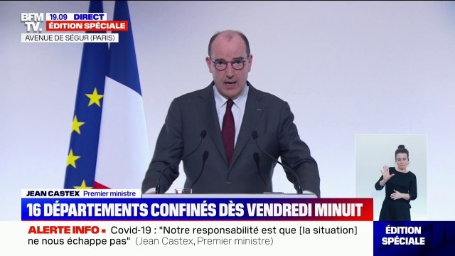 Jean Castex: Dans les 16 départements concernés par ces nouvelles mesures, nous maintiendrons le parti pris de laisser les écoles ouvertes