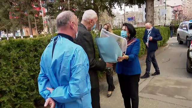 TİFLİS - Gürcistan Cumhurbaşkanı Salome Zurabişvili AstraZeneca aşısı oldu