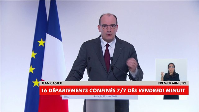 Confinement : Jean Castex annonce un confinement de 4 semaines, dès vendredi minuit, dans 16 départements dont l'Île-de-France