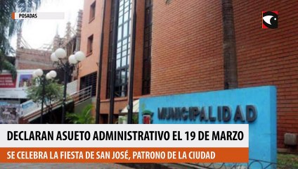 Declaran asueto administrativo para el viernes 19 de marzo