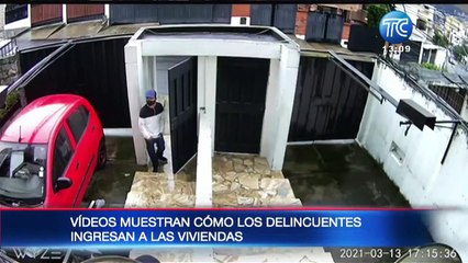 Banda de robacasas fue captada por cámarsa de seguridad