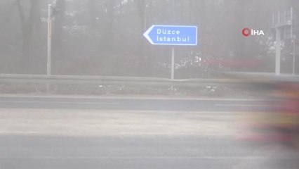 Bolu Dağı'nda hafif kar ve yoğun sis etkili oluyor