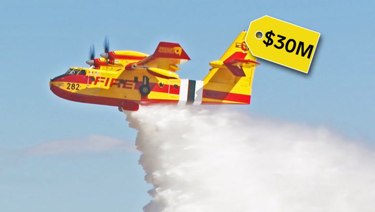 How the $30 million 'Super Scooper' CL-415EAF plane was built to fight wildfires