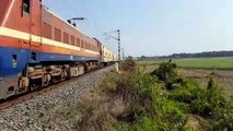 WAP-4 Loco Pulling Kishan Rail __ Indian Railways