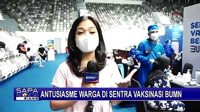 Potret Antusiasme Warga di Sentra Vaksinasi BUMN, Gelora Bung Karno, Jakarta