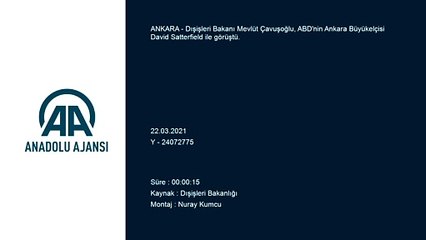 ANKARA - Çavuşoğlu - Satterfield görüşmesi