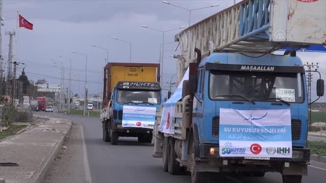 Suriye'deki mülteci kampları suya kavuşuyor