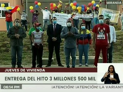 Gobierno entregó 120 viviendas dignas en el urbanismo Lomas de Guadalupe del estado Miranda
