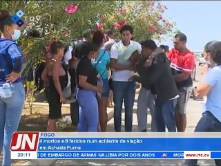 Download Video: 4 mortos e 8 feridos num acidente de viação em Achada Furna_