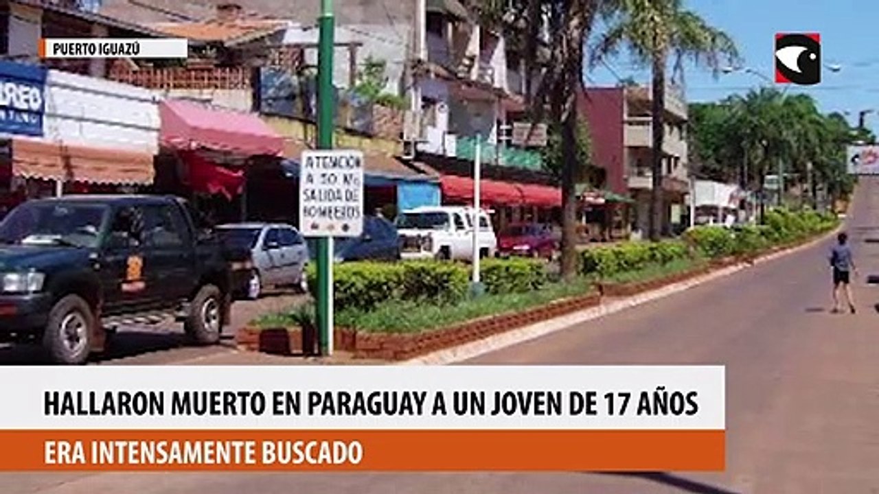 Conmoción en Puerto Iguazú hallaron muerto en Paraguay a un joven de 17 años que era intensamente buscado