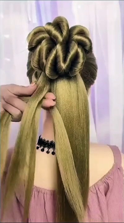 Super Easy Hair Updo For Medium Hairs  Quick Braid Bun Hairstyle Easy Juda Hairstyle shorts