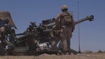 U.S. Marines Indirect Fire Artillery Exercise Fire M777 Howitzers