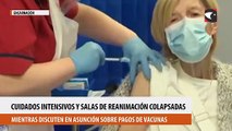 Encarnación sector de cuidados intensivos y salas de reanimación colapsadas, mientras discuten en Asunción sobre pagos de vacunas