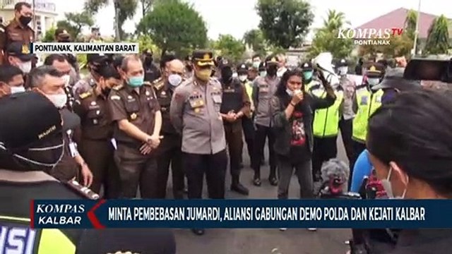 Aliansi Gabungan Lakukan Demo ke Polda & Kejati Kalbar Minta Kasus Jumardi Dihentikan