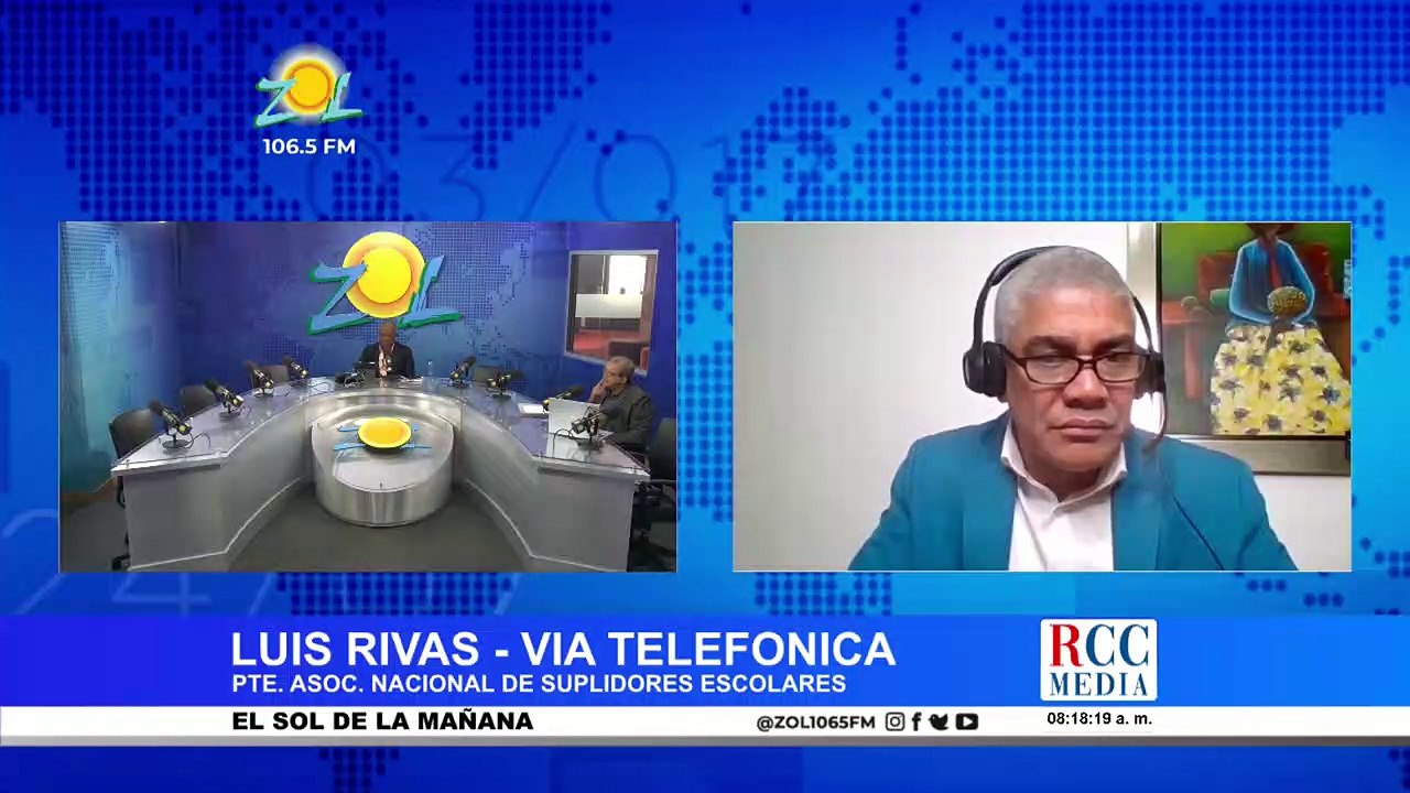 Luis Rivas Pte. Asoc. Nacional de Suplidores denuncia escolares hace denuncia por pagos