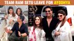 Akshay Kumar, Nushrat Bharucha And Jacqueline Fernandez LEAVE To Ayodhya For Ram Setu Shoot