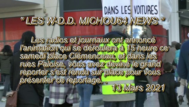 LES W-D.D. MICHOU64 NEW - 13 MARS 2021 - PAU - PLACE CLÉMENCEAU L'ANIMATION PROPOSÉE PAR PAU À VÉLO