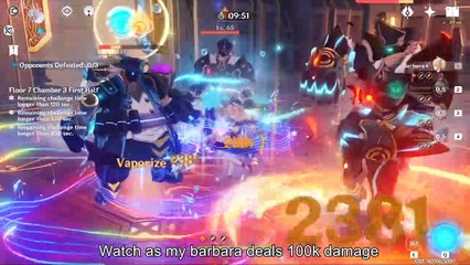 11th Fatui Harbinger_ Barbara (Second Form) DPS  - Genshin Impact Episode 2