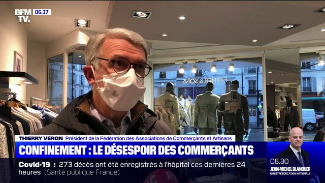 3e confinement: selon le président de la Fédération des commerçants parisiens, certains ne se relèveront pas