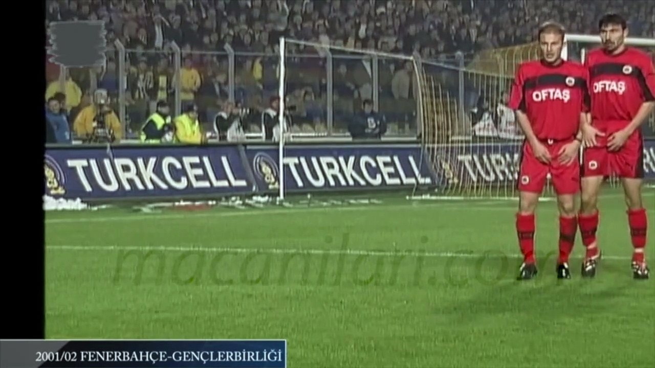 Fenerbahçe 2-0 Gençlerbirliği 18.11.2001 - 2001-2002 Turkish Super League Matchday 12