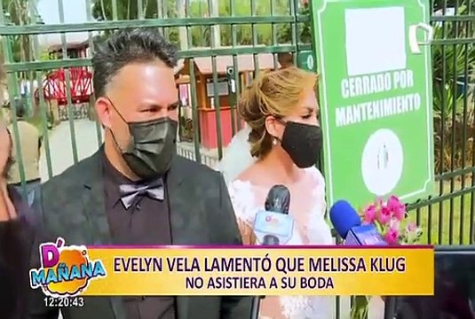 Evelyn Vela se casó y Melissa Klug brilló por su ausencia en la boda