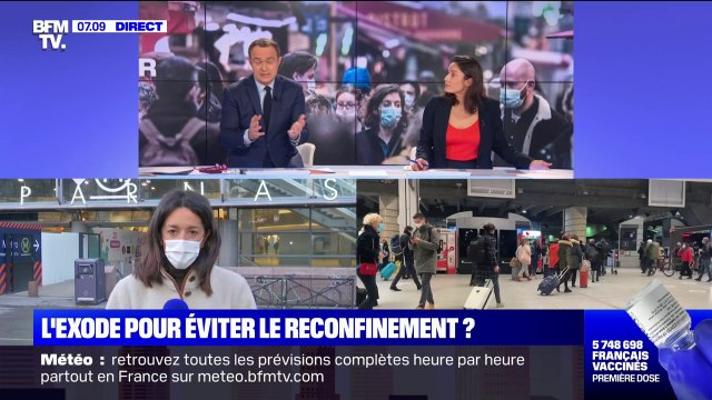 3e confinement: la plupart des trains à destination de la Bretagne et du Sud-Ouest sont complets