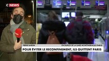 L'annonce hier soir du reconfinement de seize départements provoque la fuite des parisiens qui prennent d'assaut les trains qui affichent complet