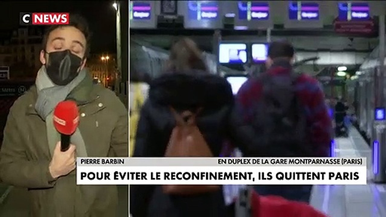 Coronavirus: Après l'annonce du confinement, de nombreux Parisiens cherchent à quitter la capitale - Les trains à destination de l'ouest de la France sont complets!