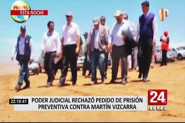 Martín Vizcarra: PJ rechaza imponer prisión preventiva en su contra