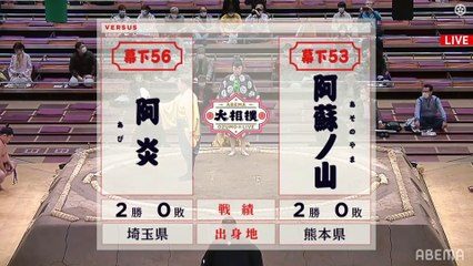 Abi vs Asonoyama - Haru 2021, Makushita - Day 5