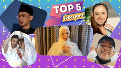 Top5 Spotlight: Romantis betul Aliff Aziz dan Bella Astillah, berbalas kata-kata cinta...