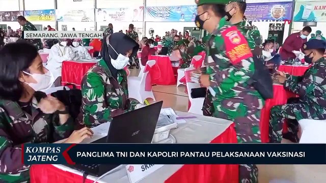 Panglima TNI Dan Kapolri Pantau Pelaksanaan Vaksinasi