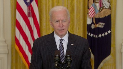 "L'heure est à l'optimisme": Joe Biden vante la vaccination aux États-Unis